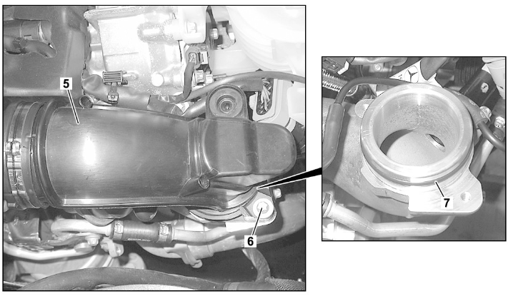 Engine air filter change