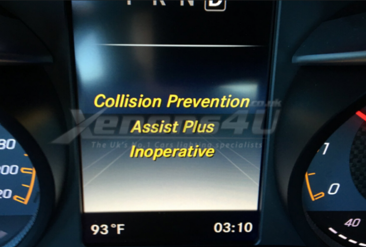 Collision Prevention Assist Plus Inoperative