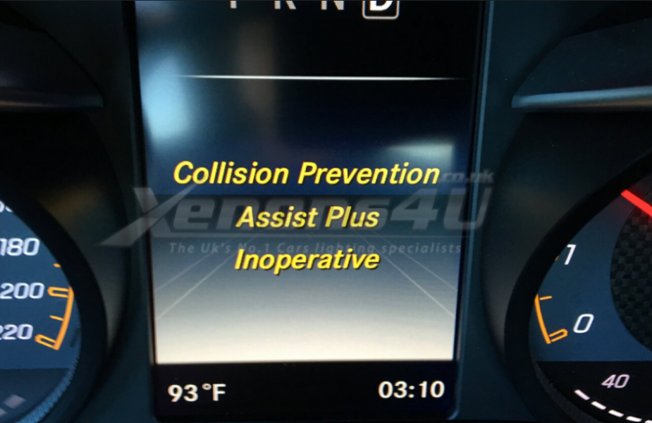 Collision Prevention Assist Plus Inoperative