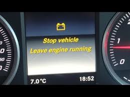 Stop Vehicle Leave Engine Running Mercedes C Class