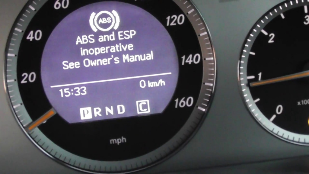 ABS and ESP inoperative See Owner's Manual