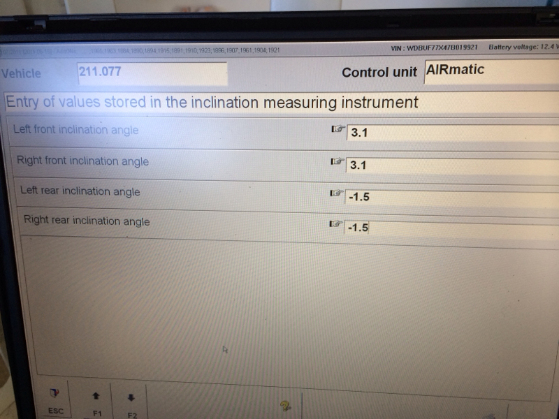 W221 Airmatic Calibration