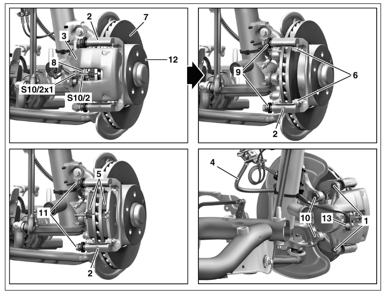 Brake rotor change