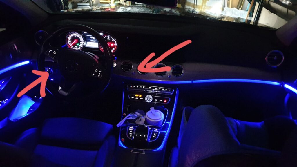 mercedes ambient lighting not working