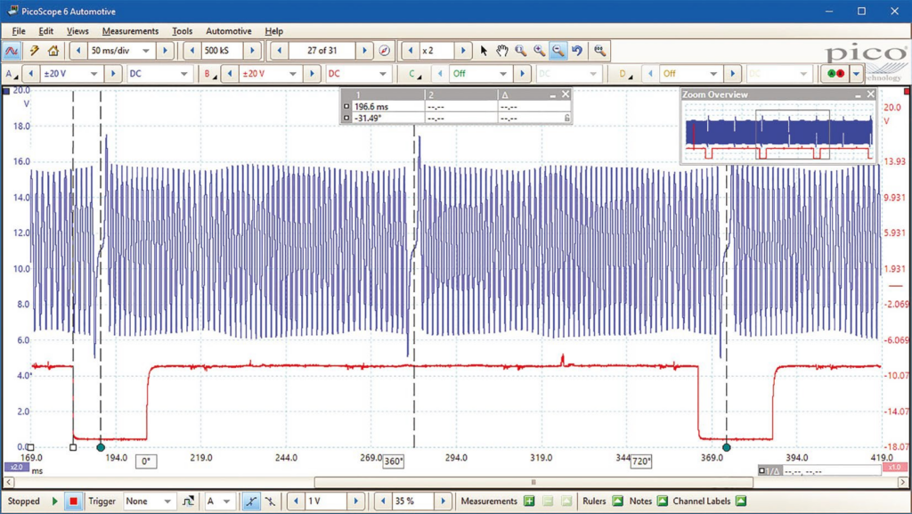 crankshaft position sensor test