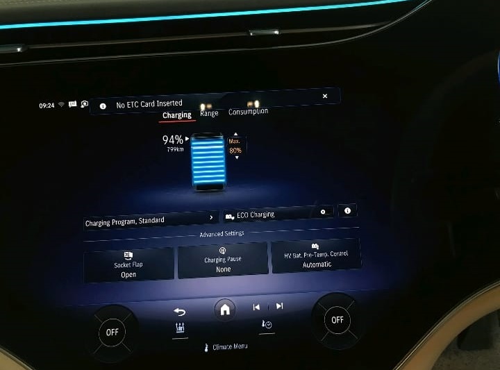 Mercedes EQS Charging Issue