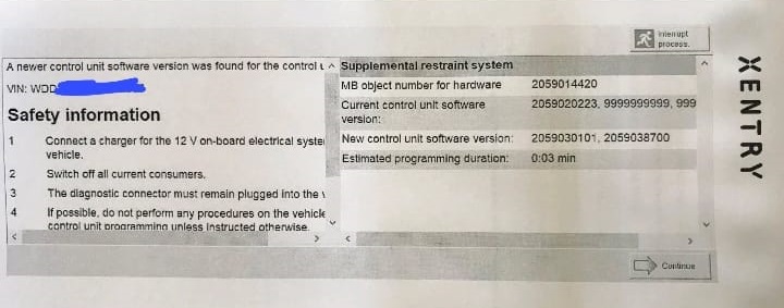 Mercedes Starts And Shuts Off Quickly