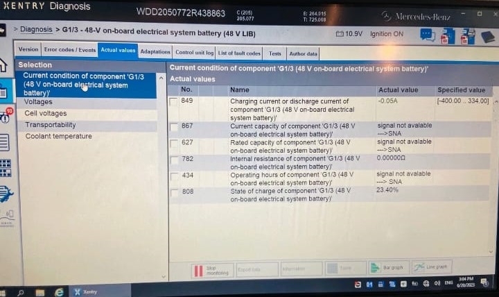 48V Battery See Owners Manual