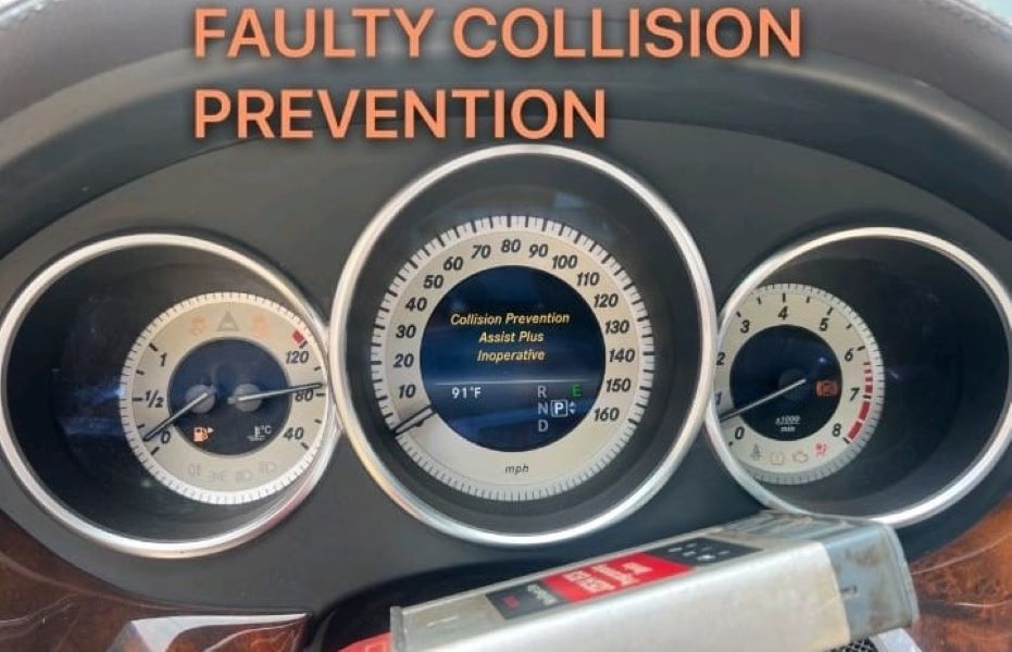 Mercedes Collision Prevention Assist Plus Inoperative