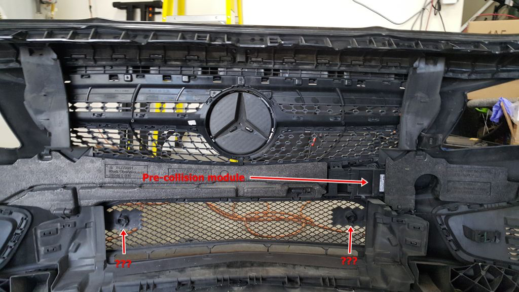 Mercedes collision prevention assist plus sensor location