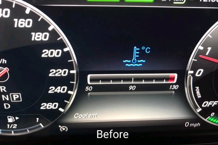 Engine Coolant Temperature Not Displayed