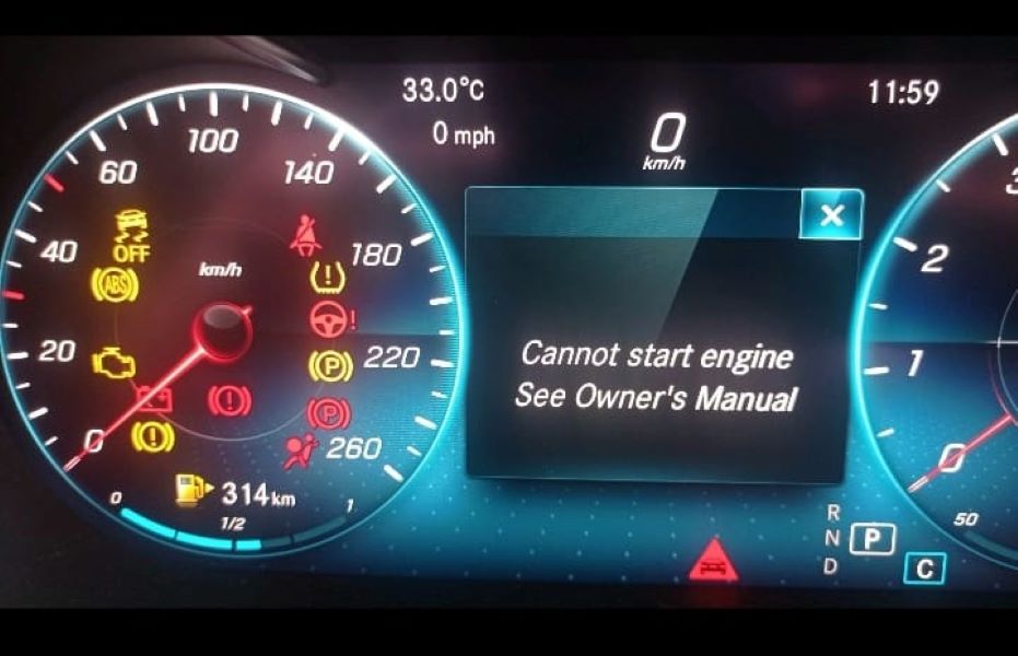 Cannot Start Engine See Owner's Manual