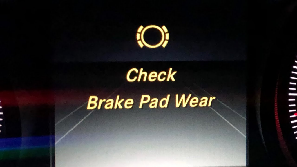 Check brake pad wear Mercedes