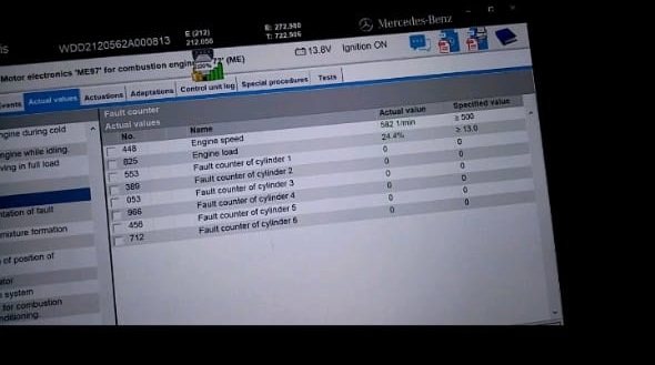 Cylinder One Misfire Code