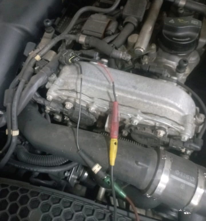 Engine light on