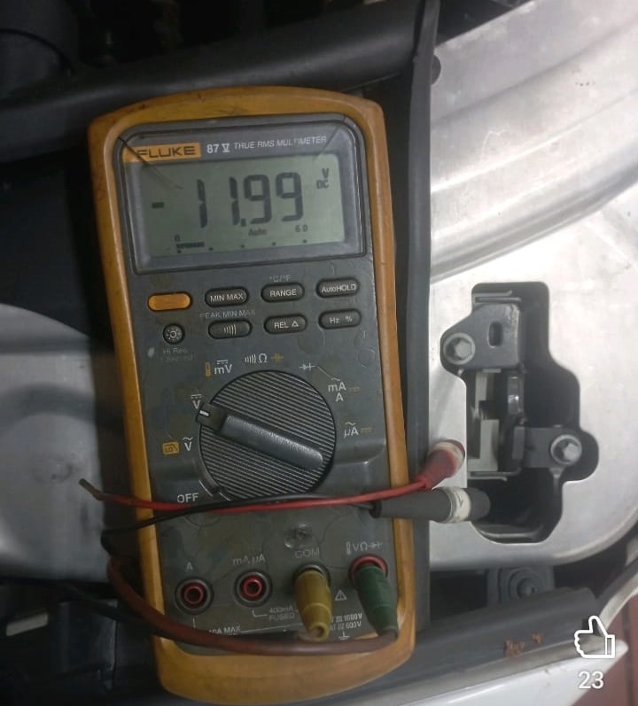 Engine light on