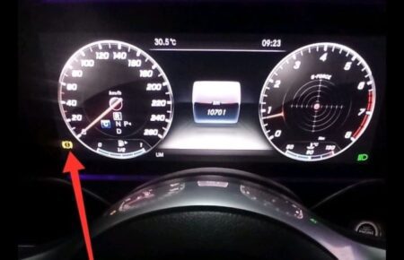Yellow Brake Warning Light
